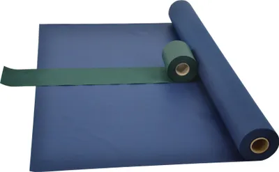 Produktbild von Sensalux Kombi-Set 1 Tischdeckenrolle 1,18m x 25m blau + Tischläufer 15cm grün