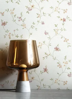 Produktbild von NEWROOM Tapete Orange Vliestapete Blumen - Vintage Floral Rosa Weiß Blätter Blüten Blumentapete Romantisch Blumenmuster