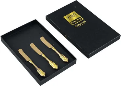 Produktbild von PTMD Spezifikation Messen - 18x28x3 cm - Titanium Gold - Gold - 3er Set