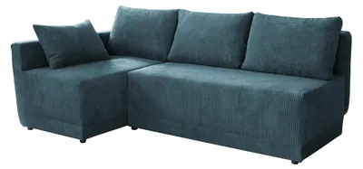 Produktbild von MIRJAN24 Ecksofa Nestor Cord, L-From Polsterecke mit Schlaffunktion und Bettkasten, Wohnzimmer (Farbe: Poso 125, Seite: Links)
