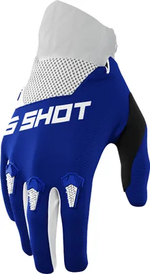Produktbild von Moto Devo Blau Handschuhe Blau/Weiss Grösse 10