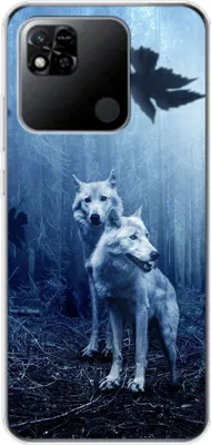 Produktbild von König Design Hülle kompatibel mit Xiaomi Redmi 10A Kunststoff Soft Handyhülle - Handy Case Wölfe