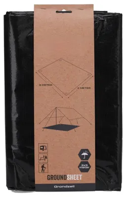 Productafbeelding van Grondzeil - Tenttapijt - 2x3m - Zwart - Voor Camping