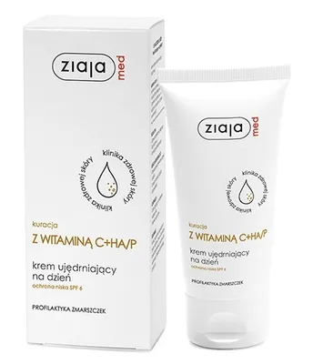 Obrázok produktu pre Krémový zpevňujúci krém Ziaja Med s vitamínom C, ochrana SPF 6, 50 ml.