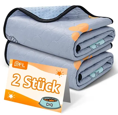 Produktbild von Set aus 2 wiederverwendbaren absorbierenden Welpenmatten