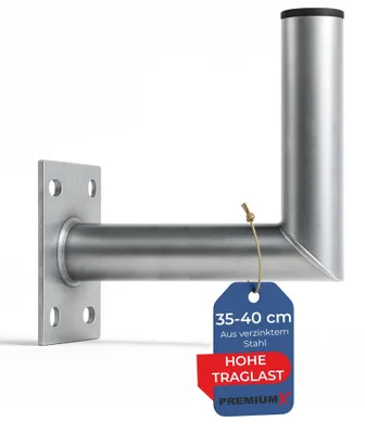 Imagen del producto de Soporte para antena parabólica de acero galvanizado, 40 cm
