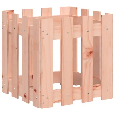 Image de vidaXL Jardinière design clôture à lattes 40x40x40 cm bois massif douglas