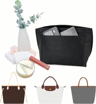 Produktbild von Famanu Handtaschen Organizer mit mehreren Fächern - kompakt und leicht - ideal für die Organisation von persönlichen Gegenständen