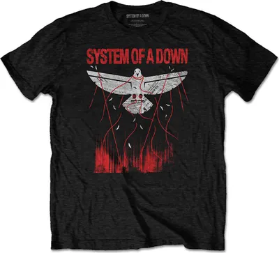Immagine prodotto di Maglietta System of a Down Dove Overcome L Schwarz