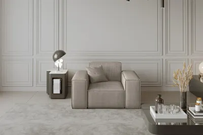 Produktbild von Sessel Designersessel CELES in Stoff Scala Beige