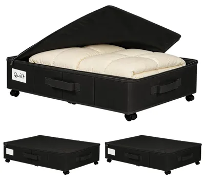 Produktbild von Solidchoice – Faltbarer Unterbett-Aufbewahrungsbehälter mit Rollen