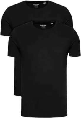 Image de Jack & Jones t-shirt col rond lot de 2 jacbasic tee black hommes