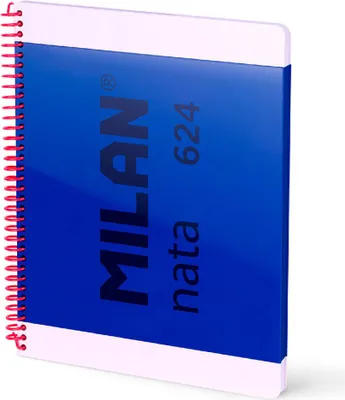 Produktbild von Milan 57043E80B, Einfarbig, Blau, A4, 80 Blätter, 95 g/m², Hardcover