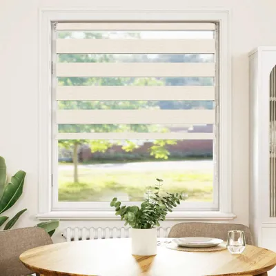 Obrázek produktu pro vidaXL Dvojitá roleta mramor béžová 95x100 cm šířka látky 90,9 cm polyester