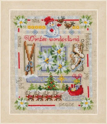 Produktbild von Vervaco Kreuzstich Set "Winter", Zählmuster, 19x23cm