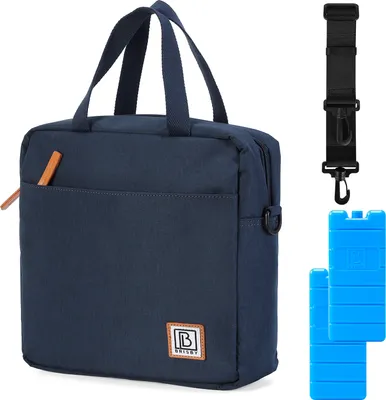 Produktbild von Brisby 4-lagige isolierte Kühltasche - Lunchtasche 7 Liter - Blau