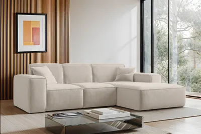 Produktbild von Kaiser Möbel Ecksofa L-Form Siena Stoff Maloy Beige Rechts