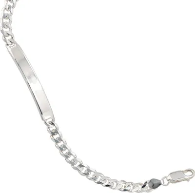 Produktbild von Schildband Panzer-Armband Armschmuck Armkette aus 925 Silber 21cm Uni