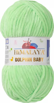 Produktbild von Strickfein Himalaya Dolphin Baby super Bulky Chenille Garn Wolle strickgarn 100 gr 80350 - hellgrün