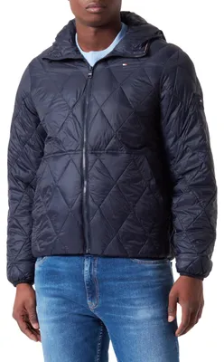 Productafbeelding van Tommy Hilfiger heren gewatteerde jas, overgangsjas, blauw (Desert Sky), maat L