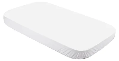 Produktbild von Waldin Spannbettlaken, Babybett 7in1, Jersey Baumwolle, Größe:Groß, Farbe:Weiß