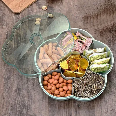 Image de Omgoods - Plateau à snacks avec couvercle, idéal pour les noix et les bonbons