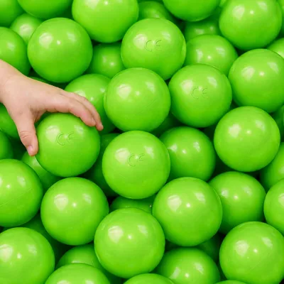 Produktbild von 50 Bälle für Bällebad 5,5cm Babybälle Plastikbälle Baby Spielbälle Grün