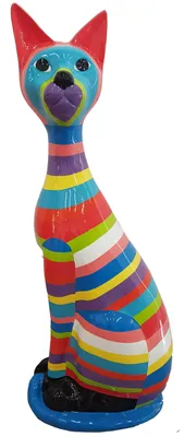 Image de Figurine abstraite Déco Statue Sculpture 98 cm Figures Statues Sculptures Chat A745