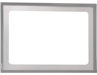 Produktbild von Infotasche mit Ausschnitt A4 quer BxH 312x225mm selbstklebend VE=5 Stück silber