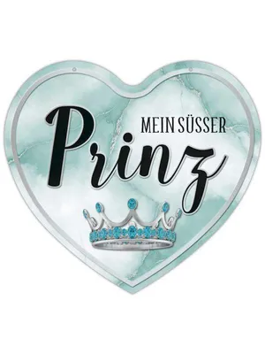 Produktbild von Herz Blechschild Mein Prinz HB041