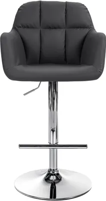 Produktbild von Barhocker Natoma Kunstleder chrom schwarz