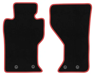 Immagine prodotto di Tappetini in moquette per Mazda MX-5 IV 2014- (coupé/cabrio) – set 4 pezzi, nero/rosso, su misura – Wielganizator CARLUX