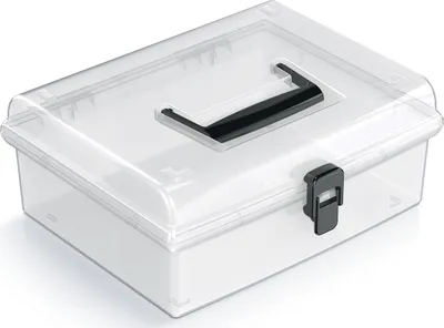 Obrázek produktu pro nabbi Plastový úložný box NUF3L - průhledná/černá