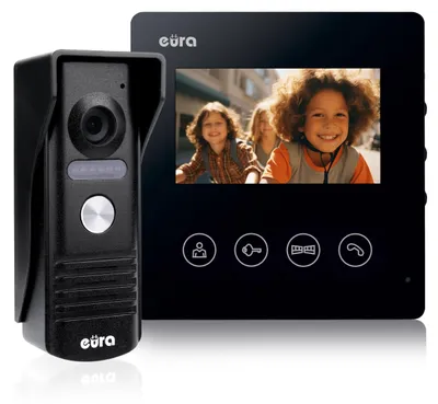 Obrázok produktu pre Videointerkom EURA VDP-52A3 „ATIRA“, čierny