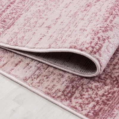 Produktbild von Kurzflor Teppich Pago Läufer, Farbe: Pink, Größe:80x300 cm