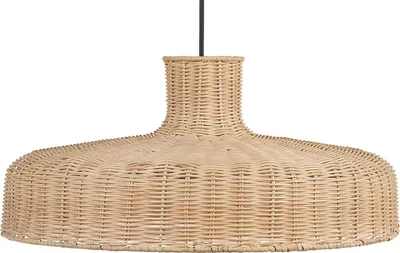 Zdjęcie produktu dla BELIANI Lampa wisząca rattanowe naturalny odcień pleciony klosz oświetlenie sufitowe w stylu boho