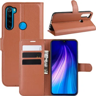 Produktbild von Xiaomi Redmi Note 8 Hülle - Coverup Klapphülle - Braun