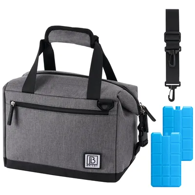 Produktbild von Brisby Kühltasche – Lunchtasche – 12 l – 4-lagige Isolierung – Dunkelgrau