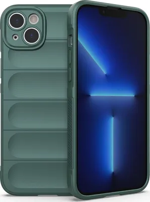 Produktbild von Mobigear Bumpy iPhone 14 Plus Hülle Flexibles TPU Backcover - Grün