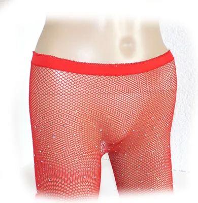 Produktbild von Damen Netz Strumpfhose mit Strasssteinen