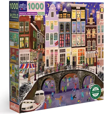 Productafbeelding van eeBoo - Puzzel, 1000 stukjes - Magisch Amsterdam - (EPZTAMD)