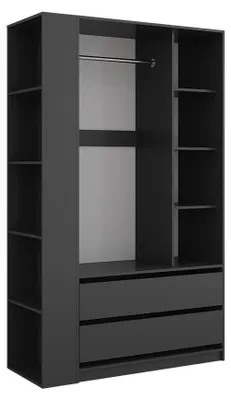 Produktbild von Kleiderschrank Vicco Elmo Anthrazit 50 x 200 cm 2er Set, Model 61352