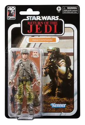 A Star Wars action figure in its original packaging.