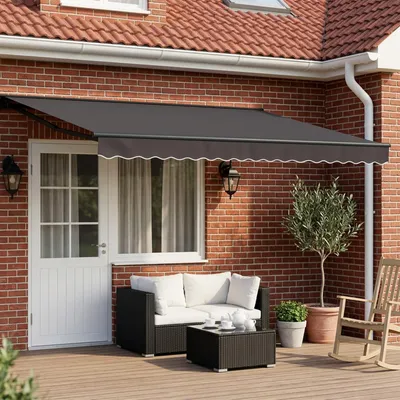 Immagine prodotto di Tenda da sole elettrica estensibile vidaXL, antracite, 4 x 2 m