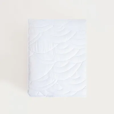 Produktbild von HOMLA MAREY blau gesteppte Welle Tagesdecke 200x220 cm