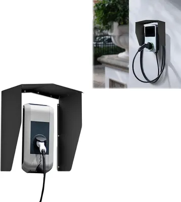 Obrázek produktu pro YUENFONG Wallbox ochrana proti povětrnostním vlivům ocelová ochranná střecha kryt wallboxu ochrana proti povětrnostním vlivům střecha pro nabíjecí stanici e-car kryt odolný proti povětrnostním vlivům ochrana proti dešti ochrana proti slunci