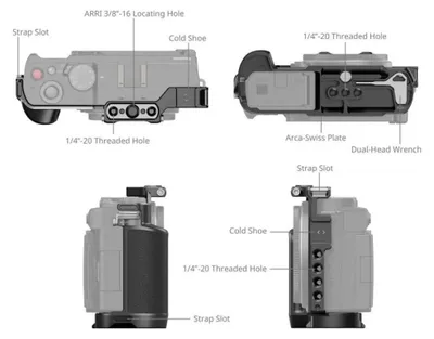 Zdjęcie produktu dla SmallRig 4515, 126 mm, 62,7 mm, 44,4 mm, 115 g, 162 mm, 122,5 mm