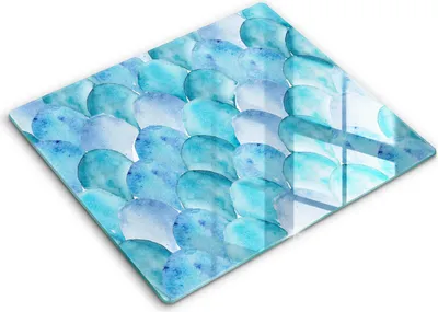 Produktbild von Abdeckung Glas - Küchenabdeckung - 60x52 cm - Abdeckplatte -Aquarellskalen