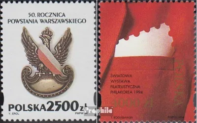 Produktbild von Briefmarken Polen 1994 Mi 3500,3501 (kompl.Ausg.) gestempelt Aufstand