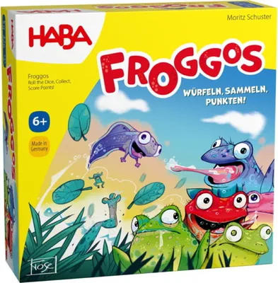 Produktbild von HABA Froggos, Brettspiel, Glücksspiel, 6 Jahr(e), 10 min